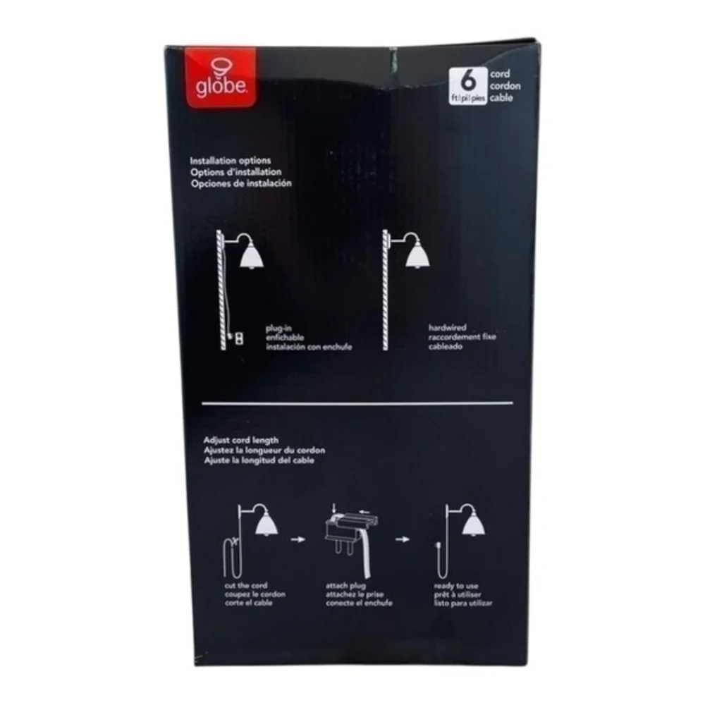 Globe Electric Leclair Dark Bronze Lantern Wall Light 12
